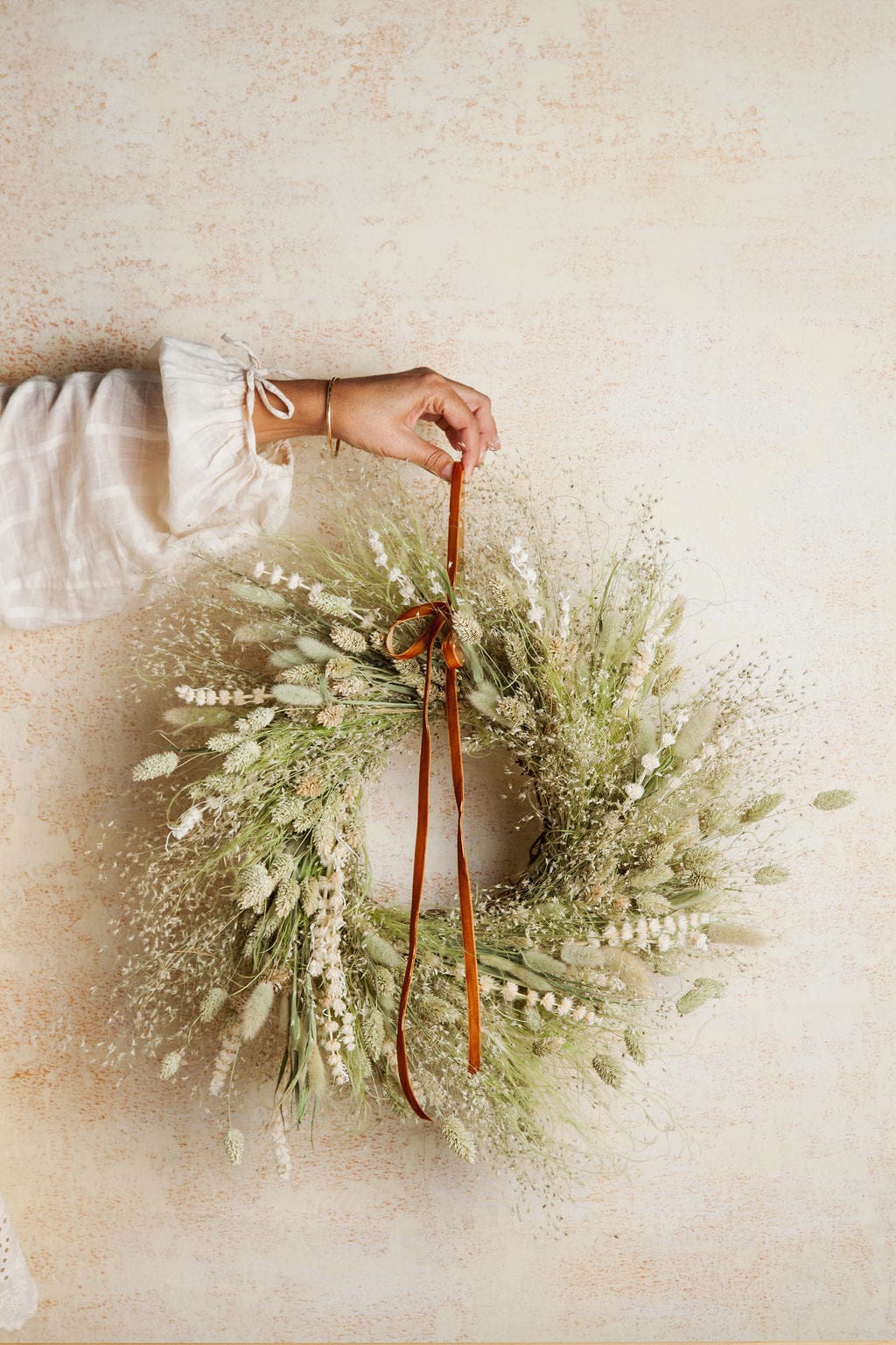 Dried Spring Green Wreath - Image 4