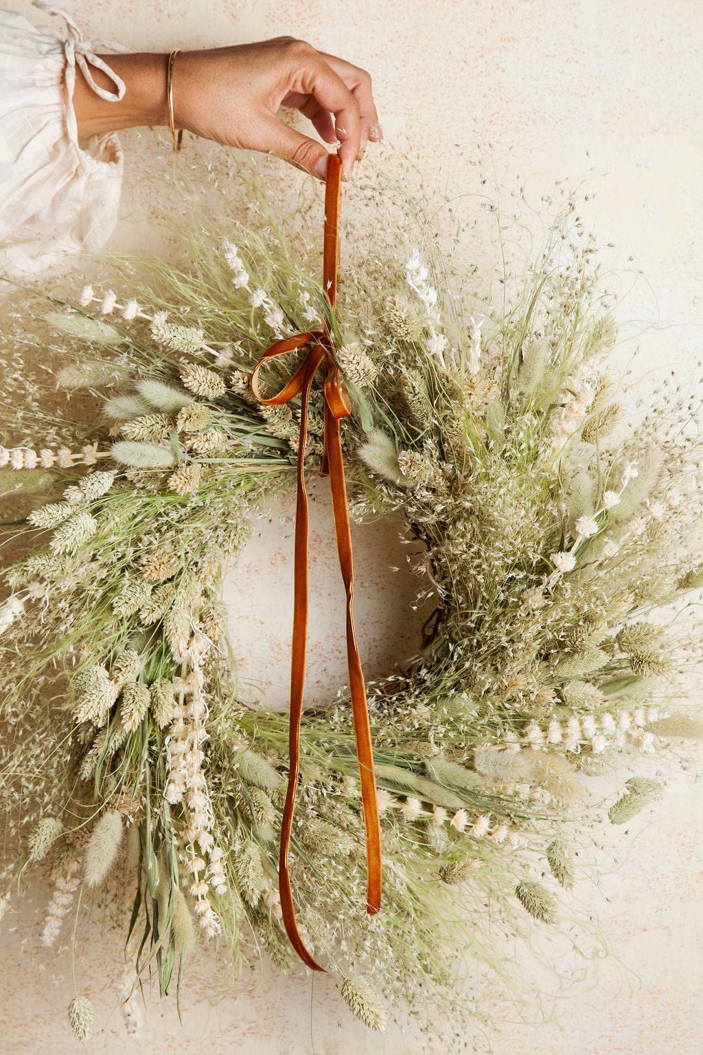 Dried Spring Green Wreath - Image 5